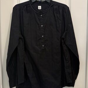 GAP Black Long Sleeve Blouse